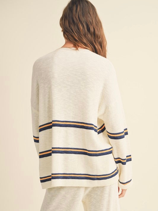 Cozy Up Multi Striped  Pullover