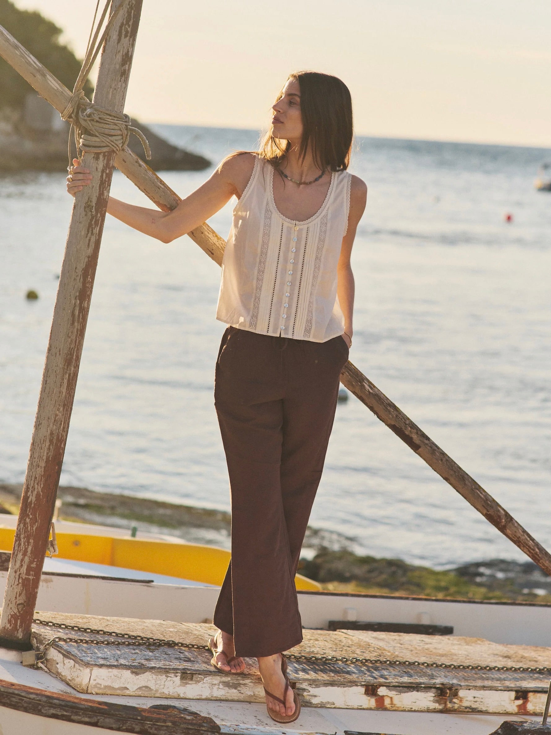 Marine Layer Perfect Linen Drawstring Pant