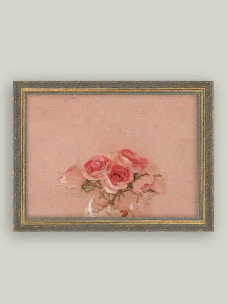 Pink Roses 16 x 12 Framed Art