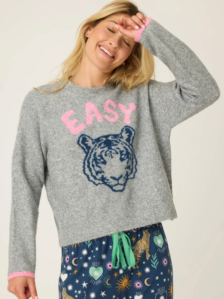 Easy Tiger Long Sleeve Flannel PJ Top