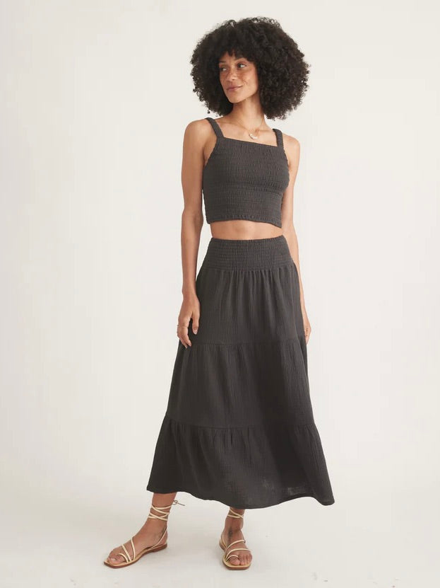 {Marine Layer} Corinne Midi Skirt