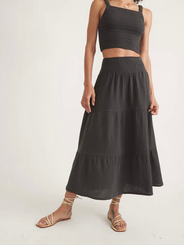 {Marine Layer} Corinne Midi Skirt