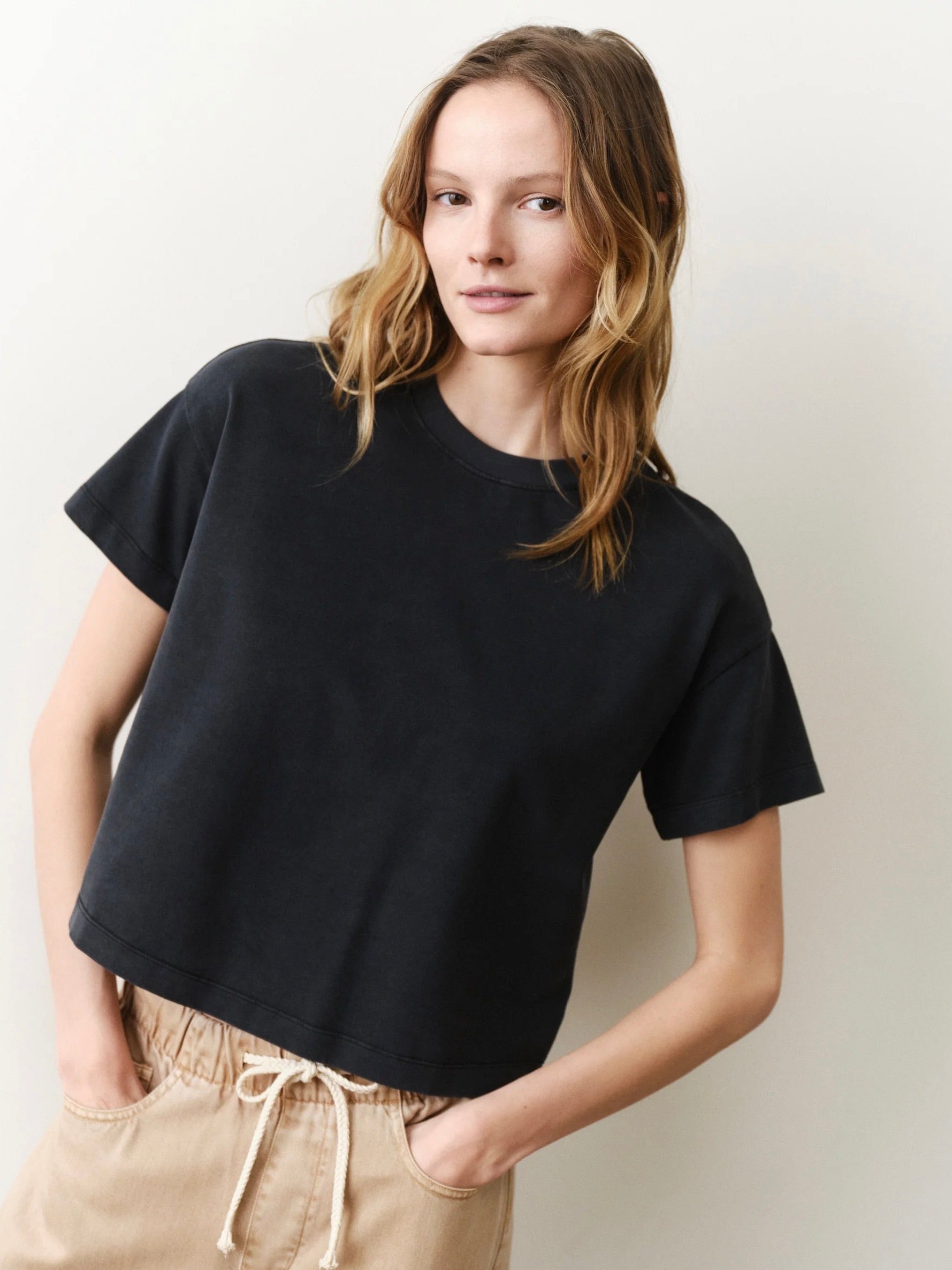Marine Layer Luxe Jersey Crew Tee