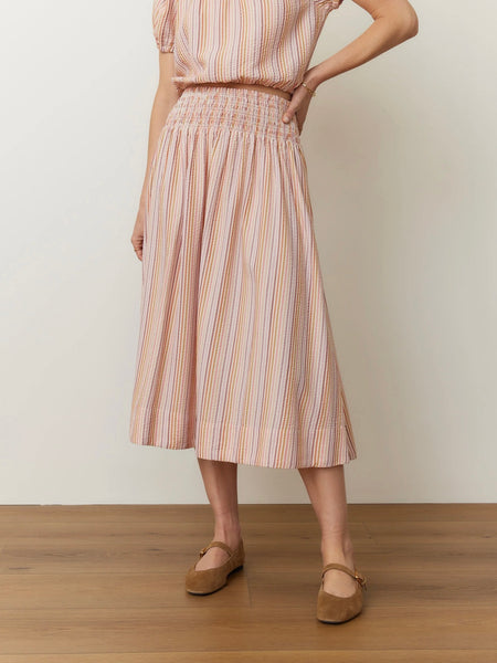 {Marine Layer} Bea Seersucker Midi Skirt
