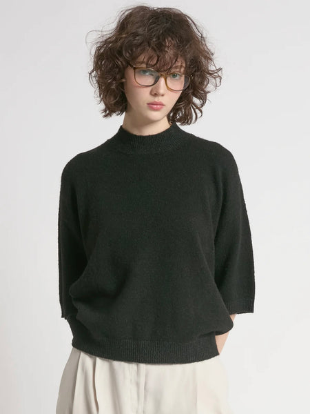 Mockneck Half Sleeve Sweater