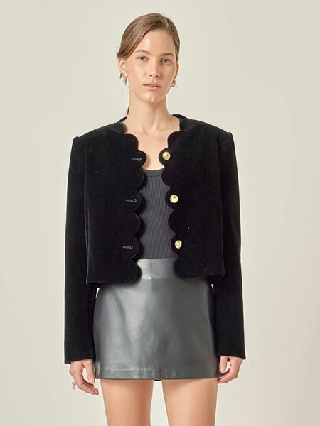 Velvet Scallop Jacket