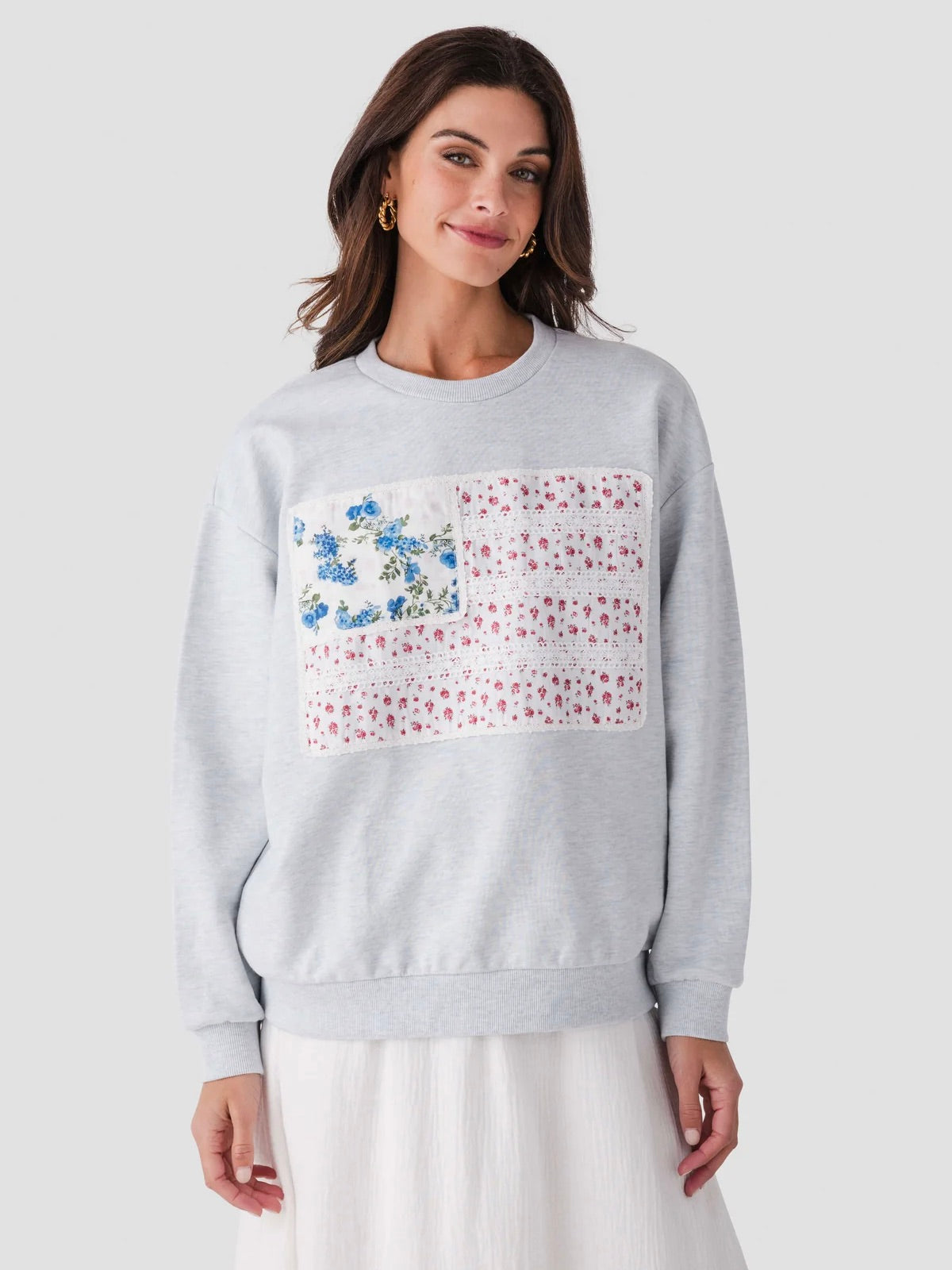 Maddy Floral USA Crew