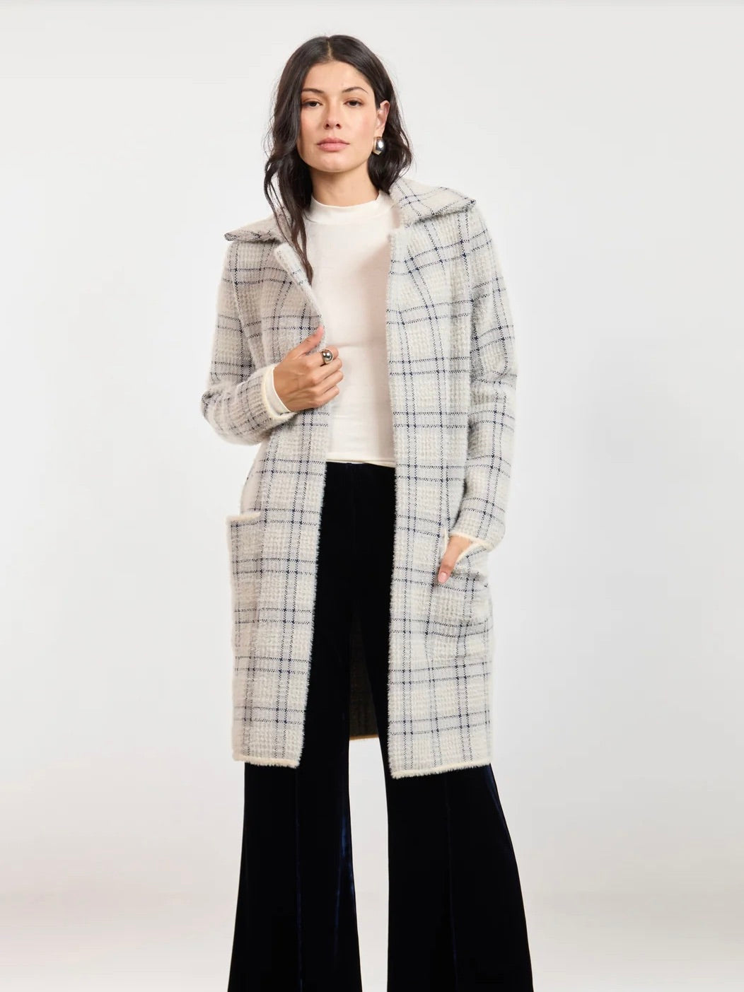 Marlo Plaid Coat