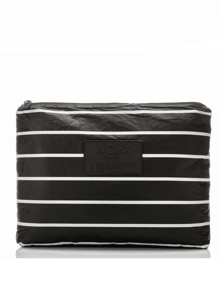 Aloha Mid Pouch - Pinstripe Black