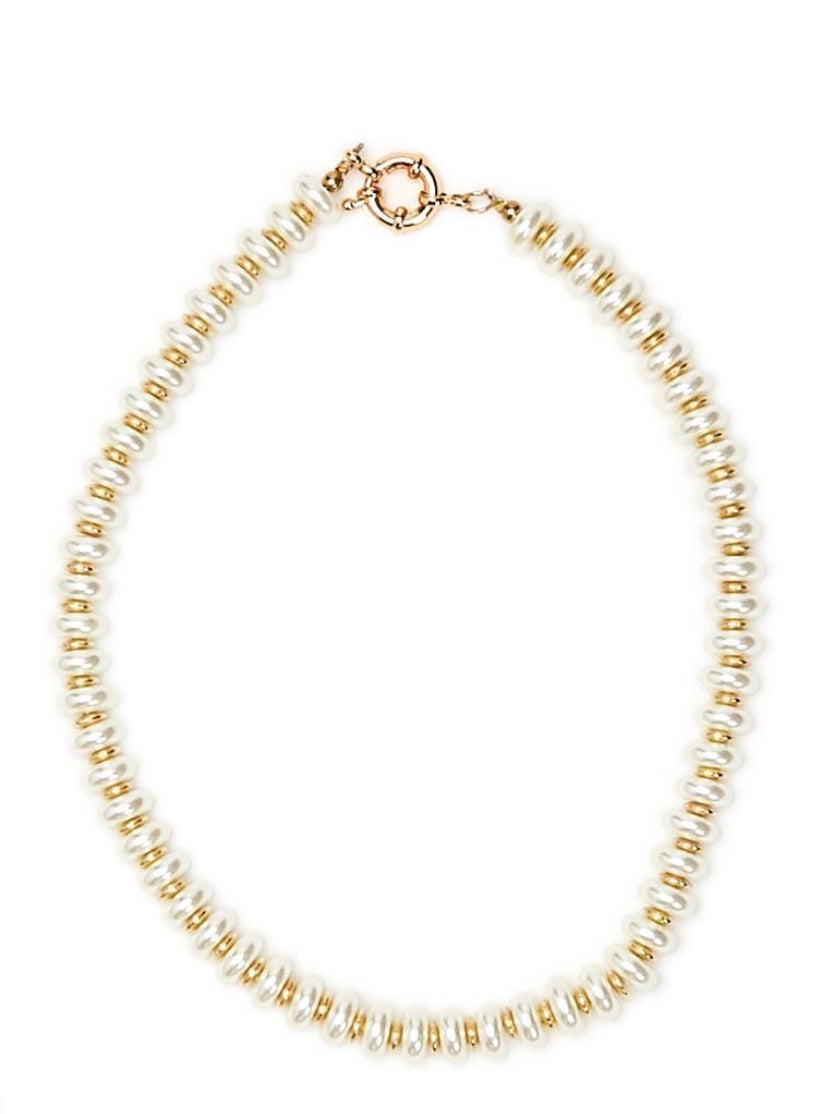 Pearl Disc Necklace