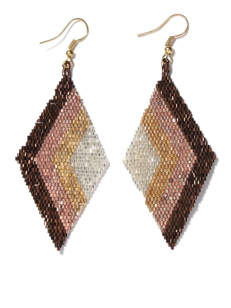 Frida Diamond Angled Stripe Earring