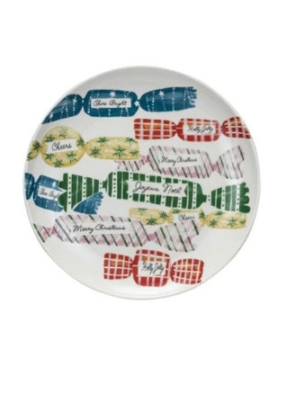 8" Stoneware Holiday Fanciful Plate