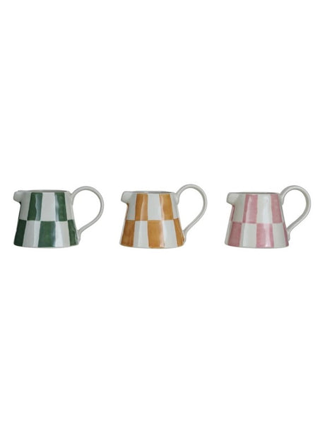 Checkered Creamer Pitcher