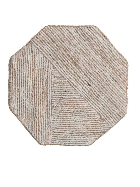 Cotton & Jute Octagonal Placemat