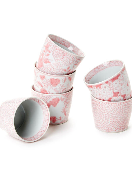 Pink Chinoiserie Cachepot