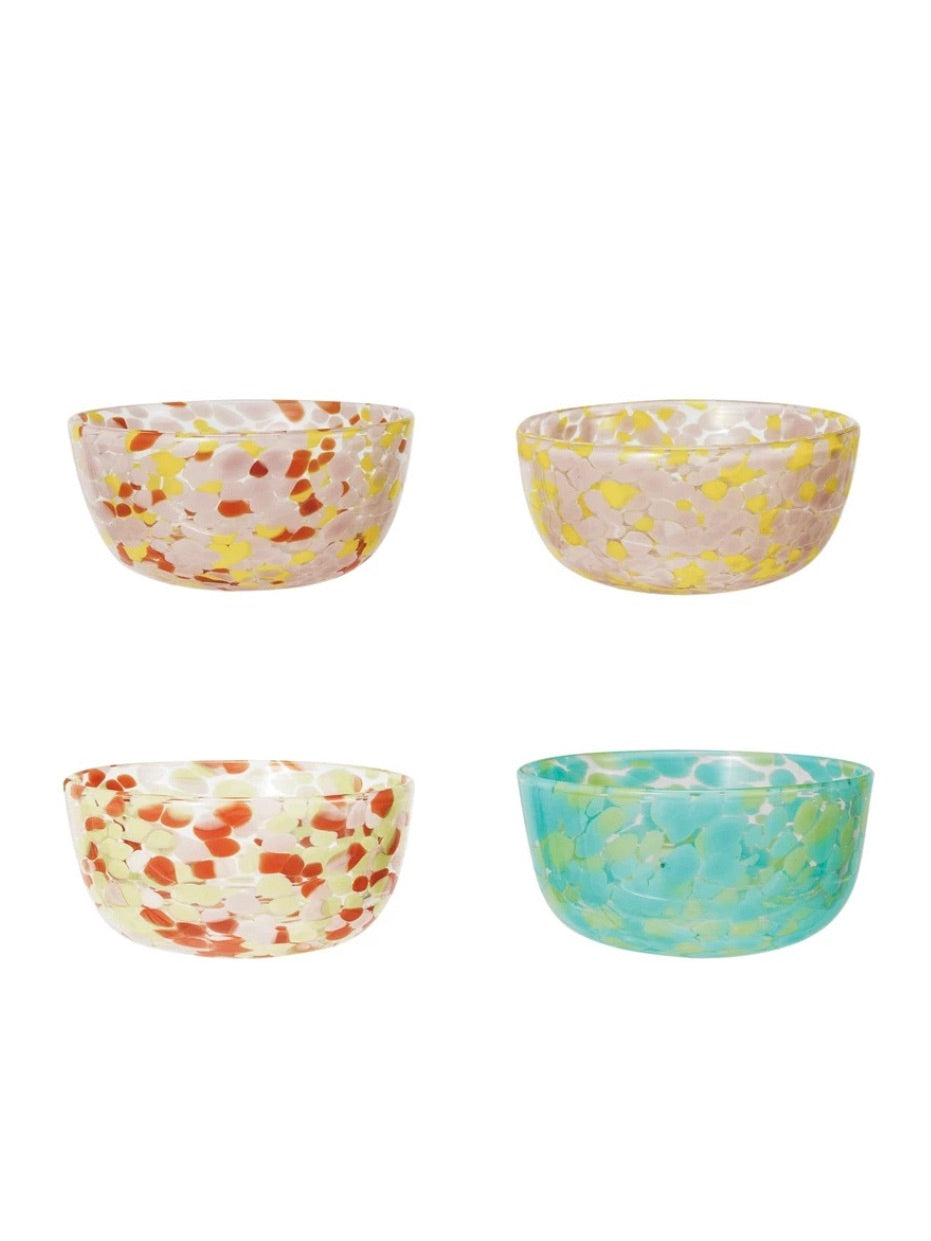 Glass Blown Confetti Bowl