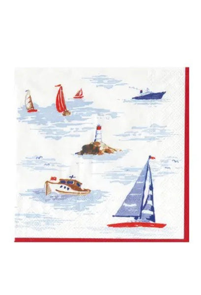 Abbott Sailboat Cocktail Napkins