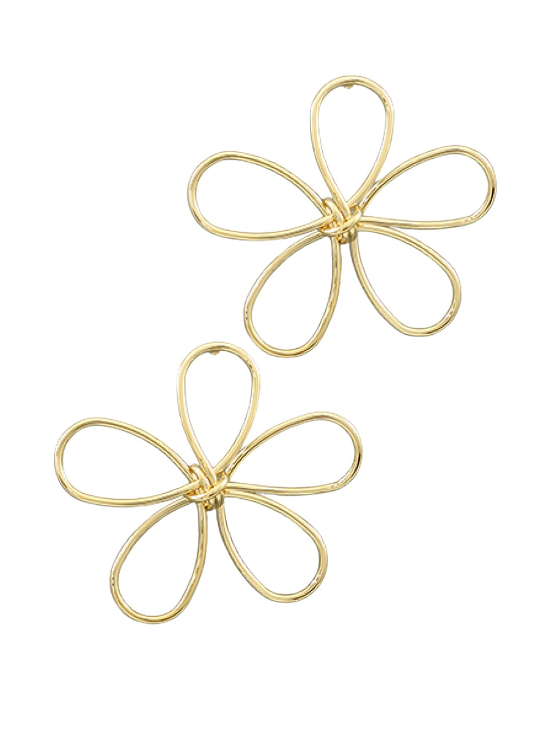 Wire Flower Earrings