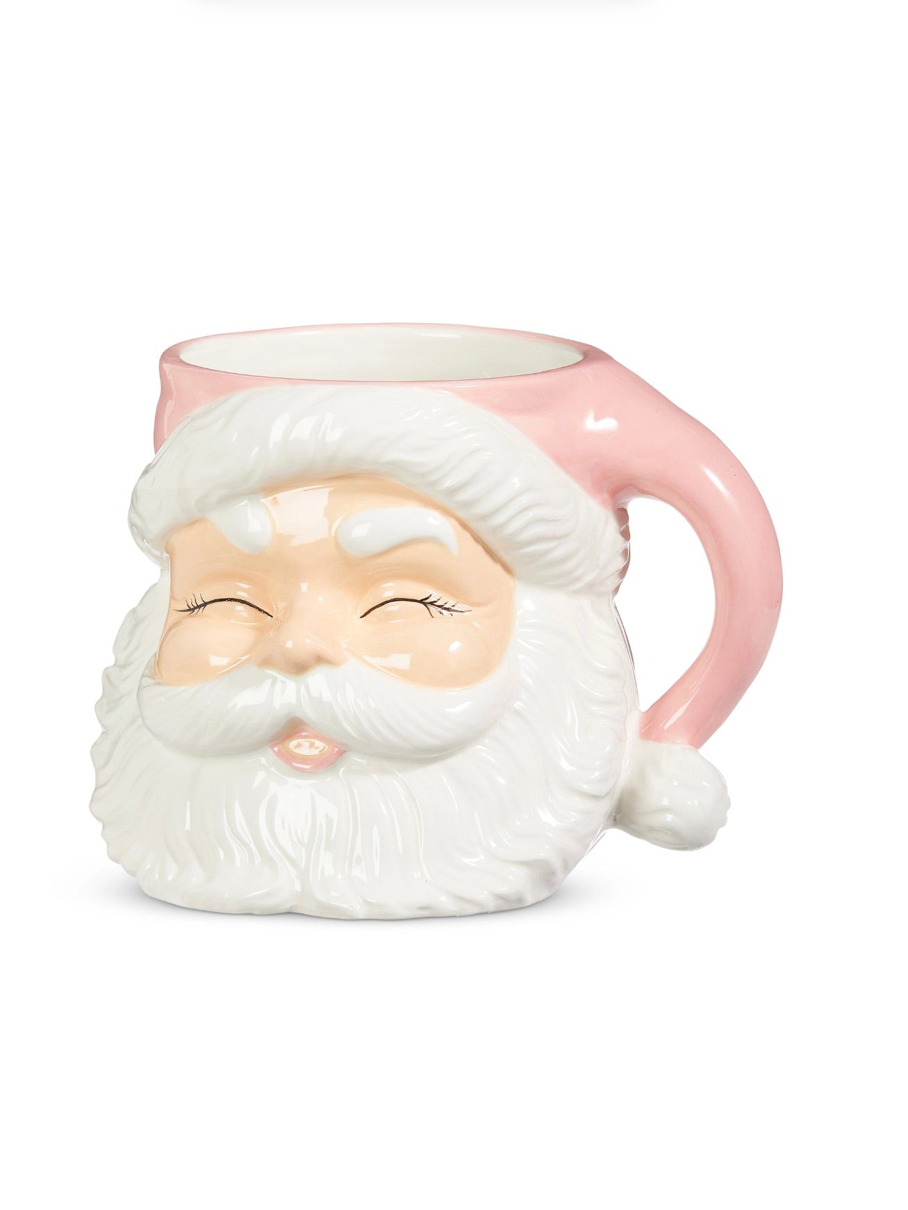 7.5" Pink Santa Container