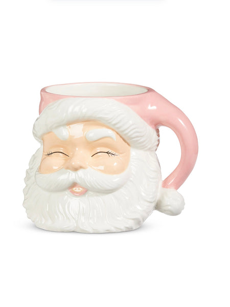 7.5" Pink Santa Container