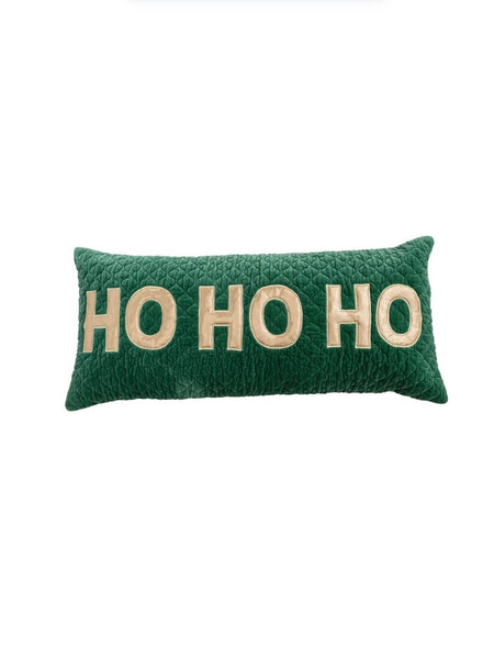 Velvet Ho Ho Ho Pillow