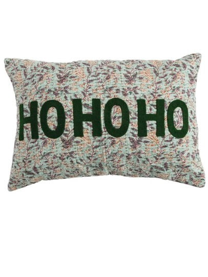 Voile Suzani Ho Ho Ho Pillow