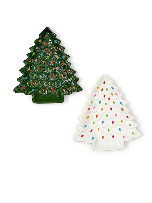 Decked Out Vintage Tree Serving Plate