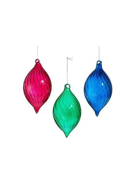 6" Blown Glass Ornament