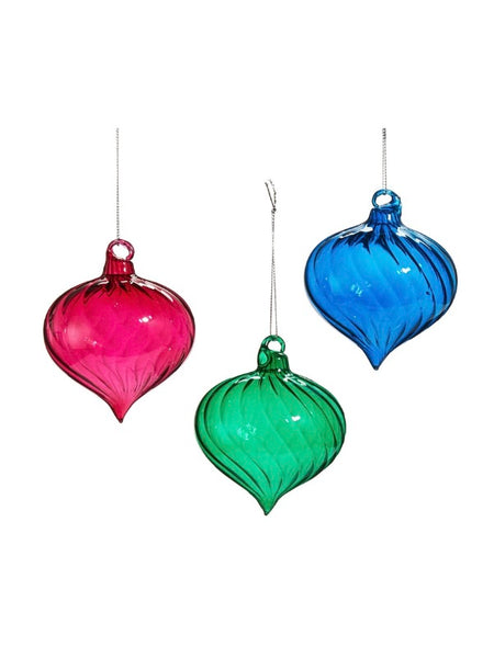 3.5" Blown Glass Ornament