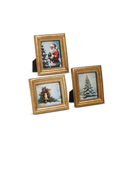 Traditional Winter Scene Holiday Frame