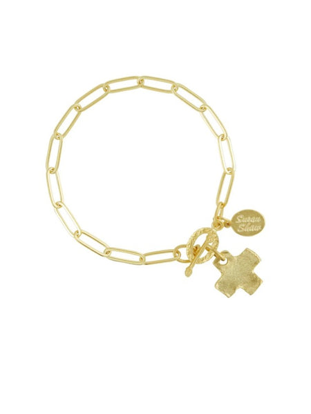 {Susan Shaw} Cross Paperclip Bracelet