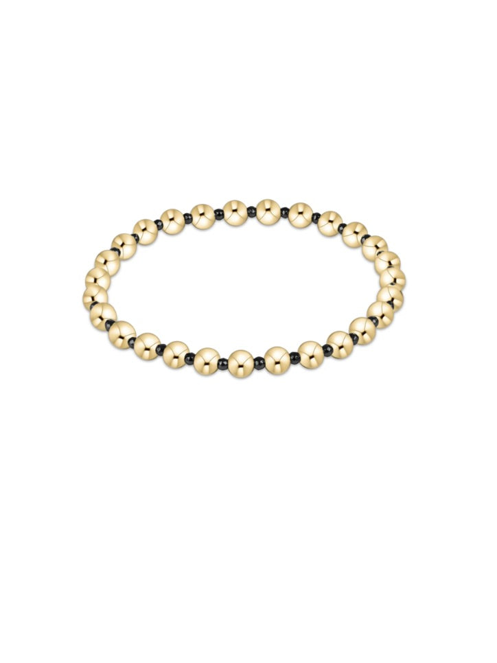 {enewton} Faceted Hematite Grateful Pattern 5mm Bead Bracelet