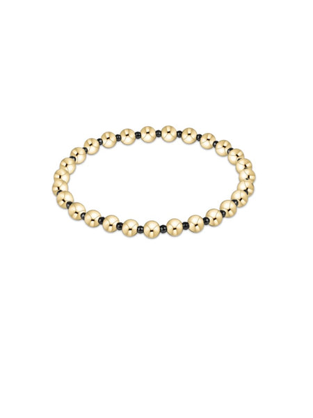 {enewton} Faceted Hematite Grateful Pattern 5mm Bead Bracelet