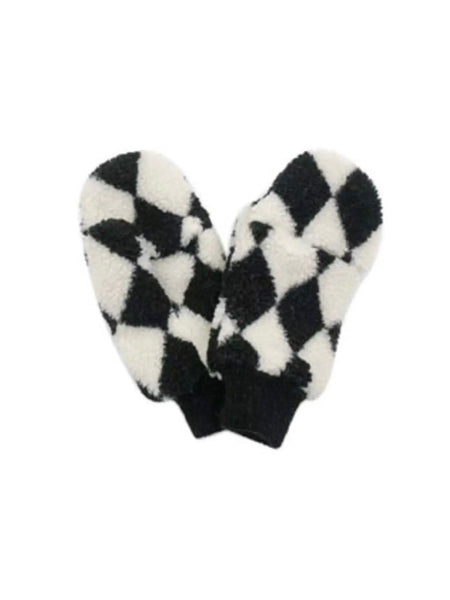 Diamond Sherpa Mittens