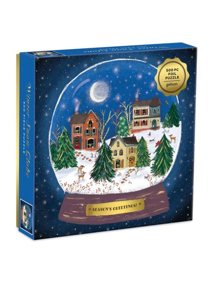 Winter Snow Globe 500 Piece Foil Puzzle
