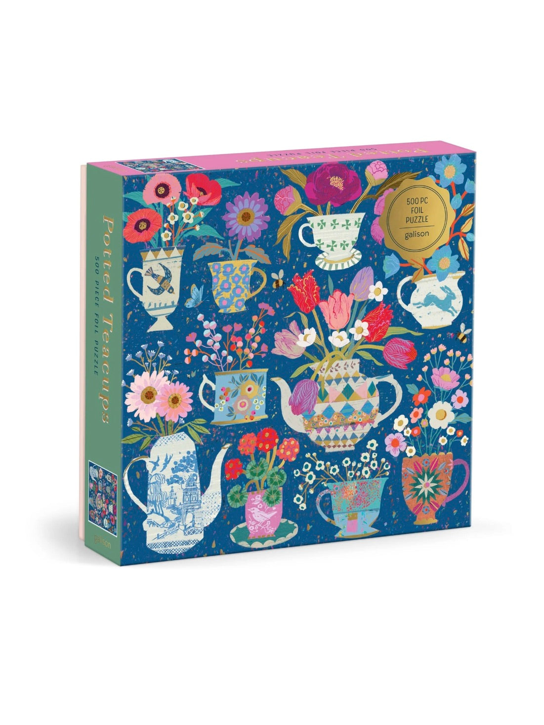 Victoria Ball Potted Teacups 500 pc Puzzle