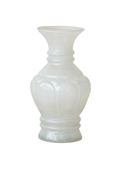 White Milk Glass Vase