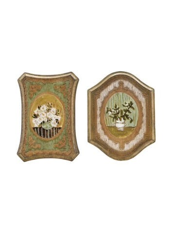 Flowers In Vase Antique Wall Art