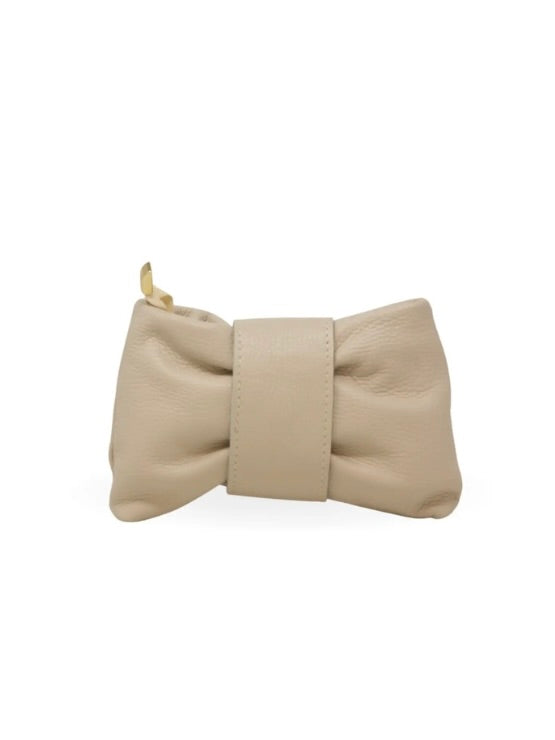Leather Bow Shoulder Crossbody