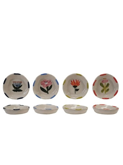 Hand Painted Stoneware Dish