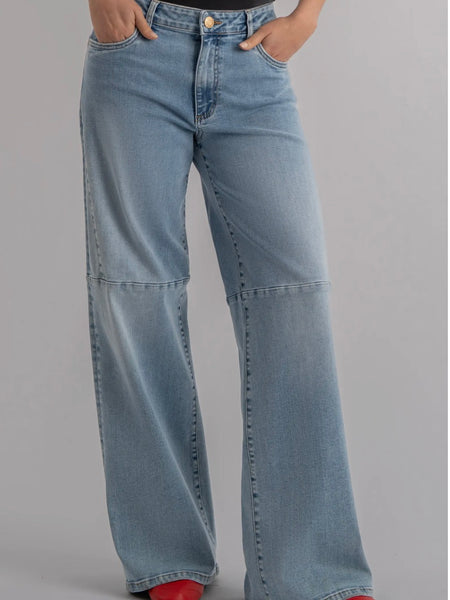 Kut Jeans : Jodi High Rise Straight Leg Side Inset