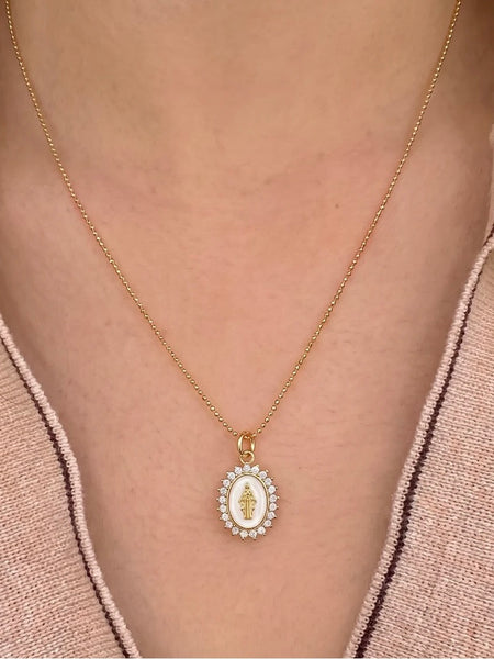 Joy Dravecky Mini Lady Lourdes Necklace
