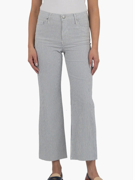 Kut Jeans : Kelsey High Rise Fab Ab Ankle Flare