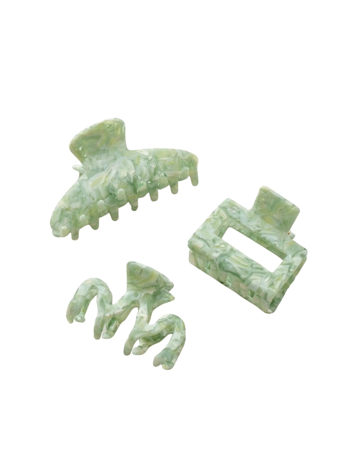 Mint Garden Claw Clip