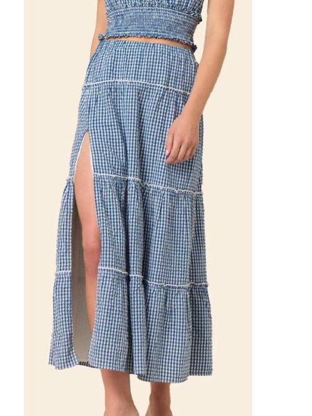 Gingham Woven Maxi