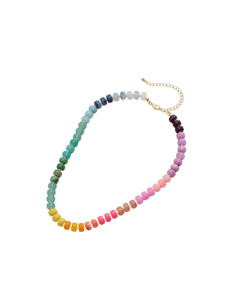 Summer Disc Beaded Necklace