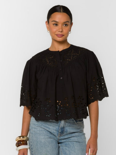 Annika Eyelet Top