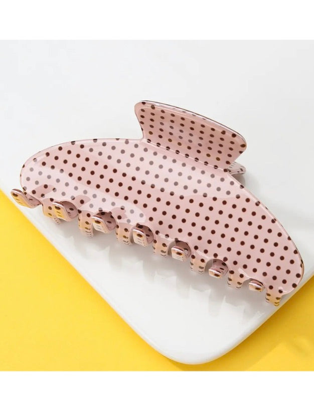 Polka Dot Hair Claw