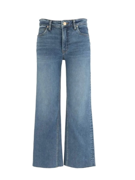 Kut Jeans Kelsey High Rise Fab Ab Ankle Flare Inset Leg