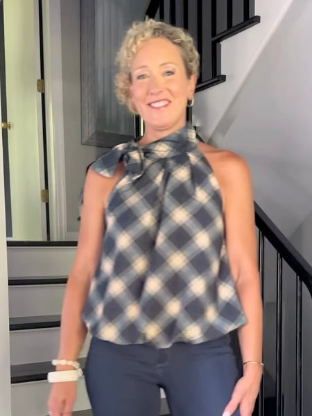 Roslindale Plaid Top